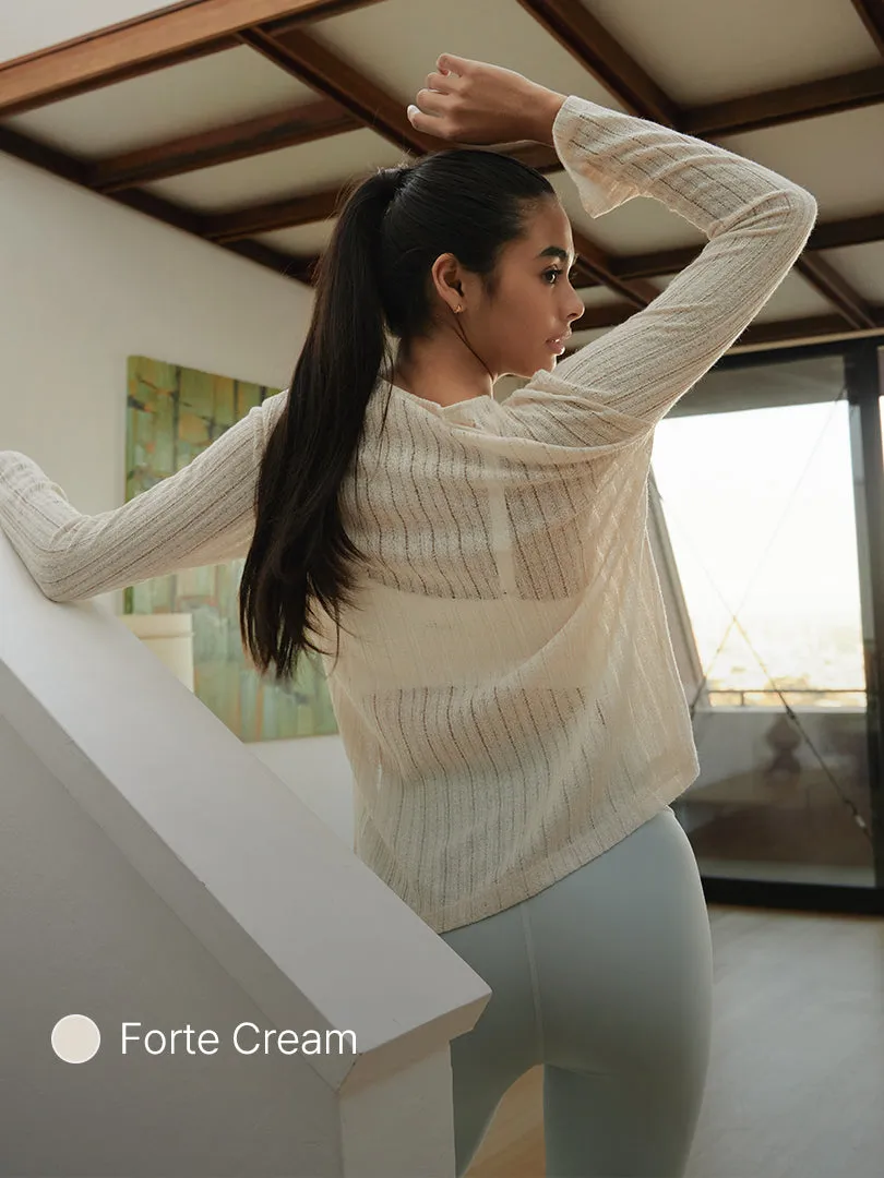 Sheer Knit Long Sleeve