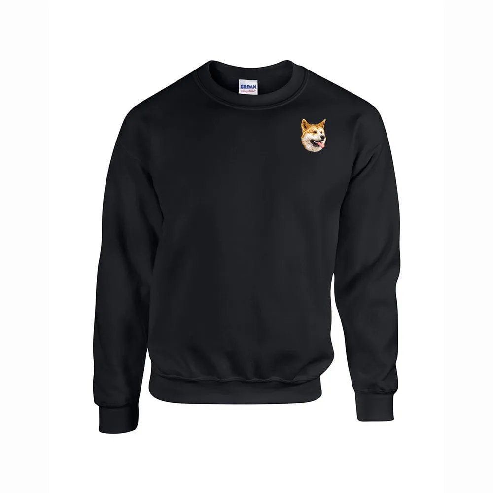 Shiba Inu Embroidered Unisex Crewneck Sweatshirt
