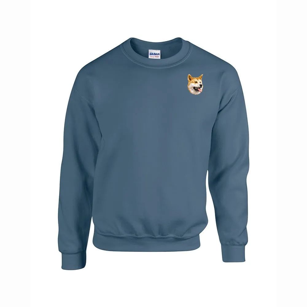 Shiba Inu Embroidered Unisex Crewneck Sweatshirt