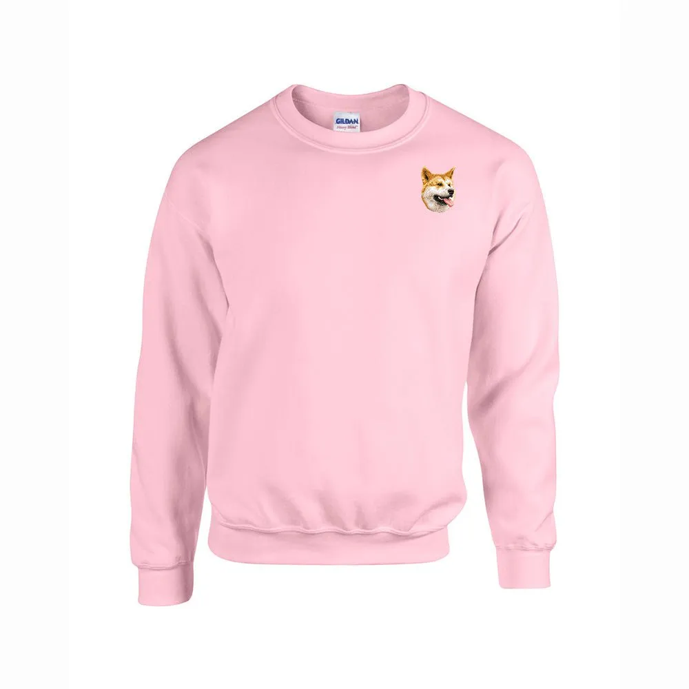 Shiba Inu Embroidered Unisex Crewneck Sweatshirt