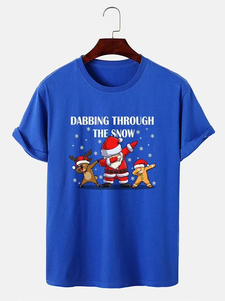 Slogan Santa Print T-Shirt