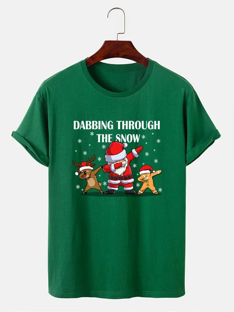 Slogan Santa Print T-Shirt
