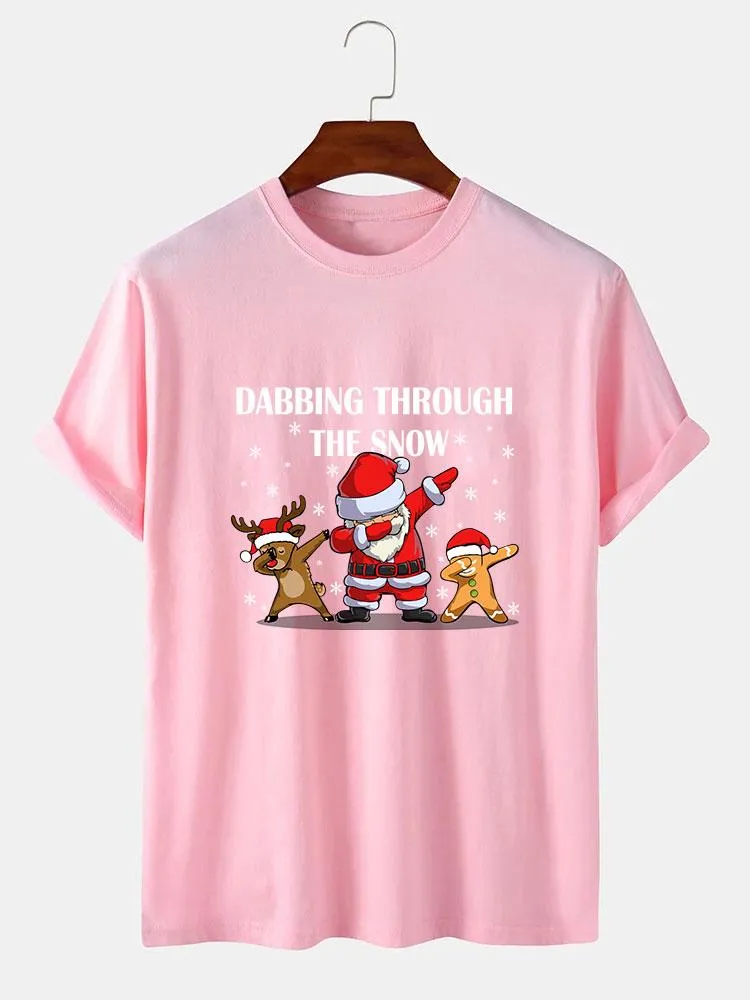 Slogan Santa Print T-Shirt