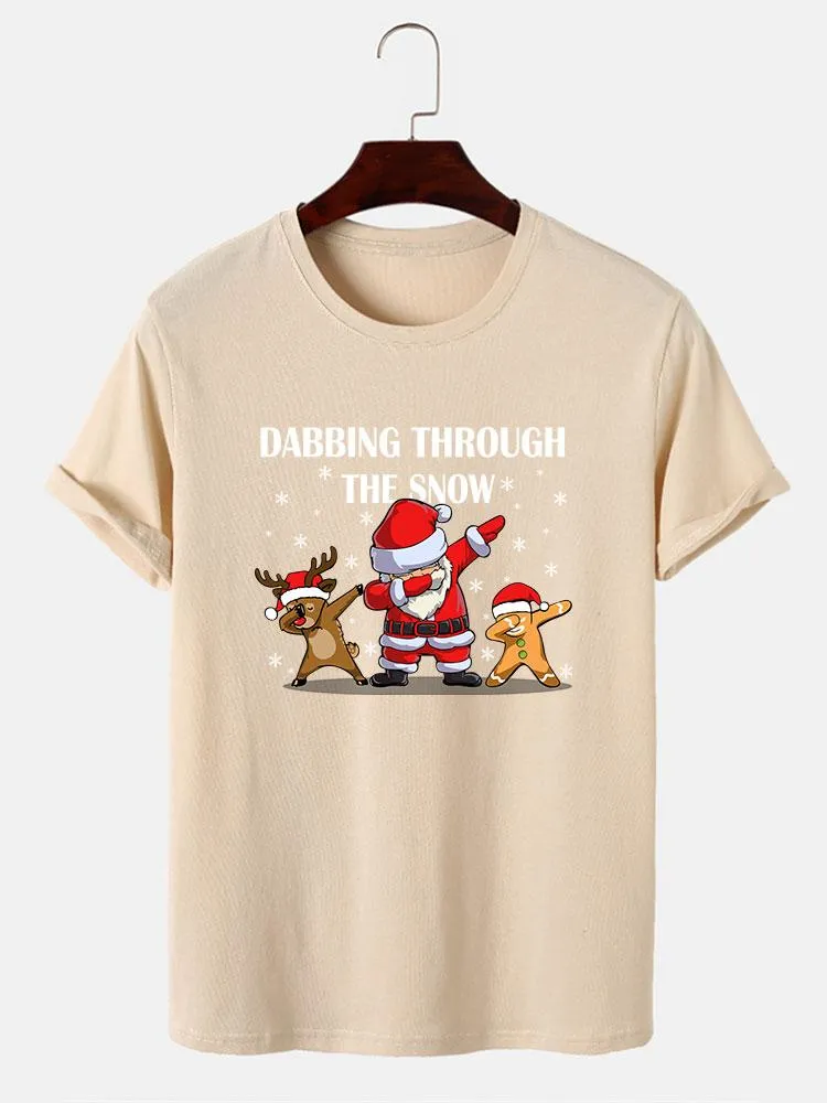Slogan Santa Print T-Shirt
