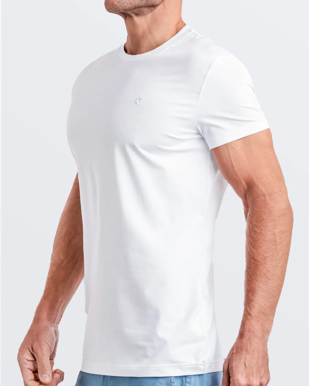 SOFT WHITE - Modal Cotton T-Shirt