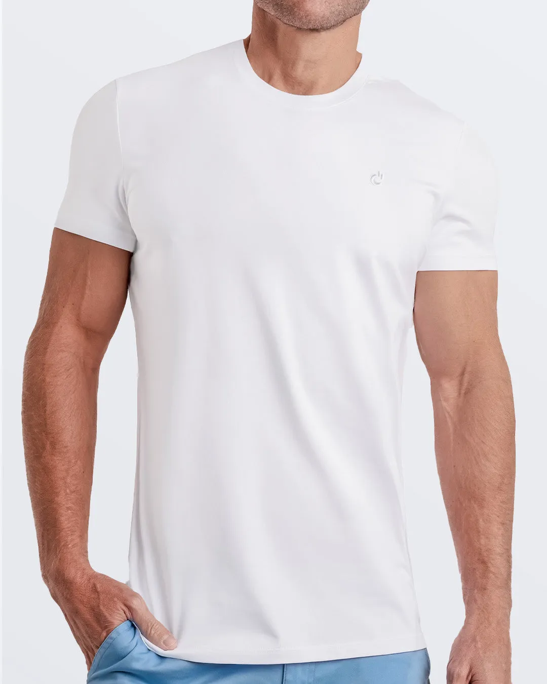 SOFT WHITE - Modal Cotton T-Shirt