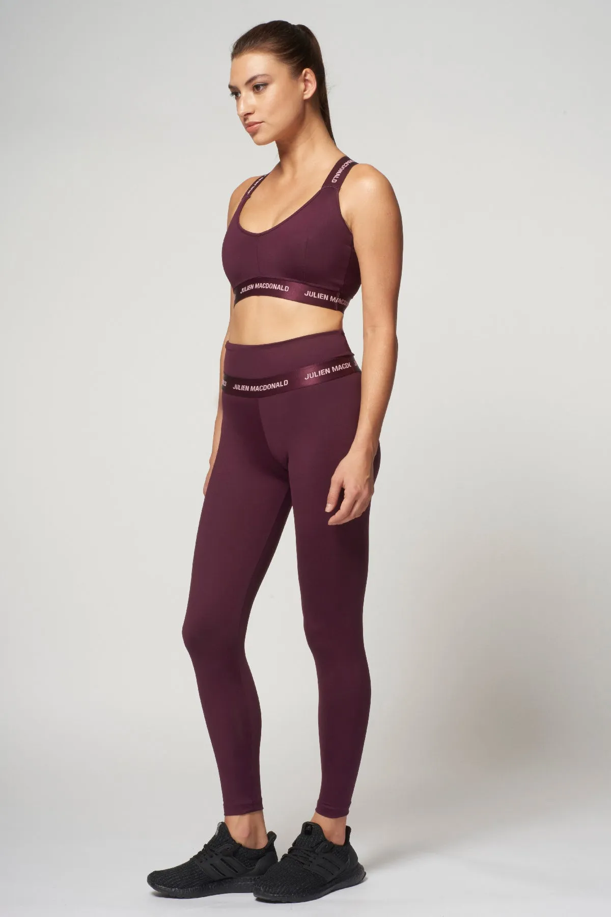 St Tropez Cross Back Bra Burgundy