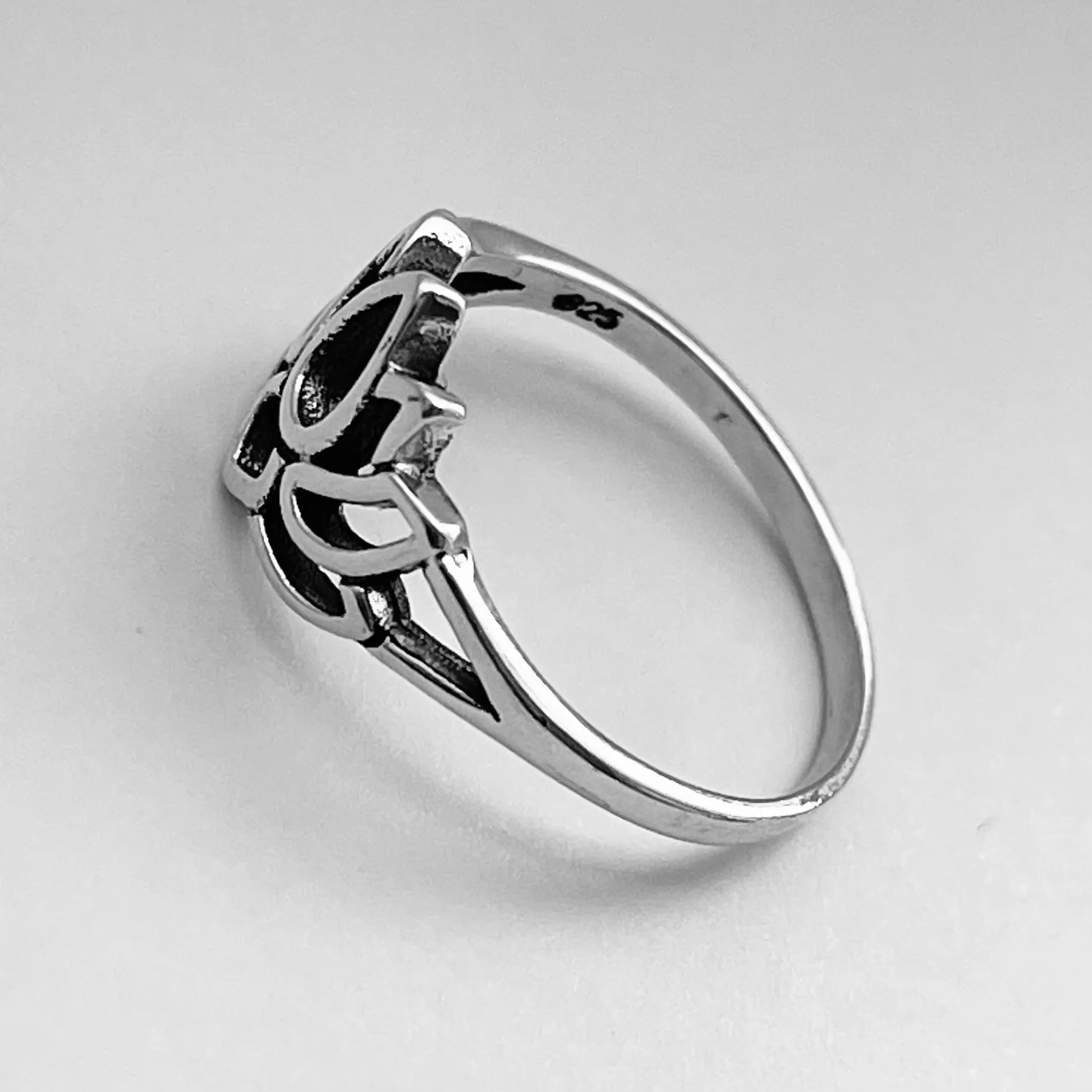 Sterling Silver Lotus Flower Ring, Lotus Ring, Yoga Ring, Silver Rings