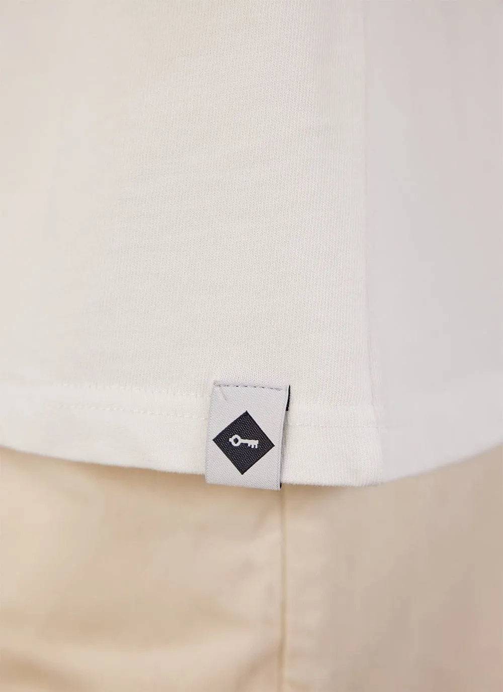 Stolen Wheel Auxiliary T Shirt | Embroidered Organic Cotton | White