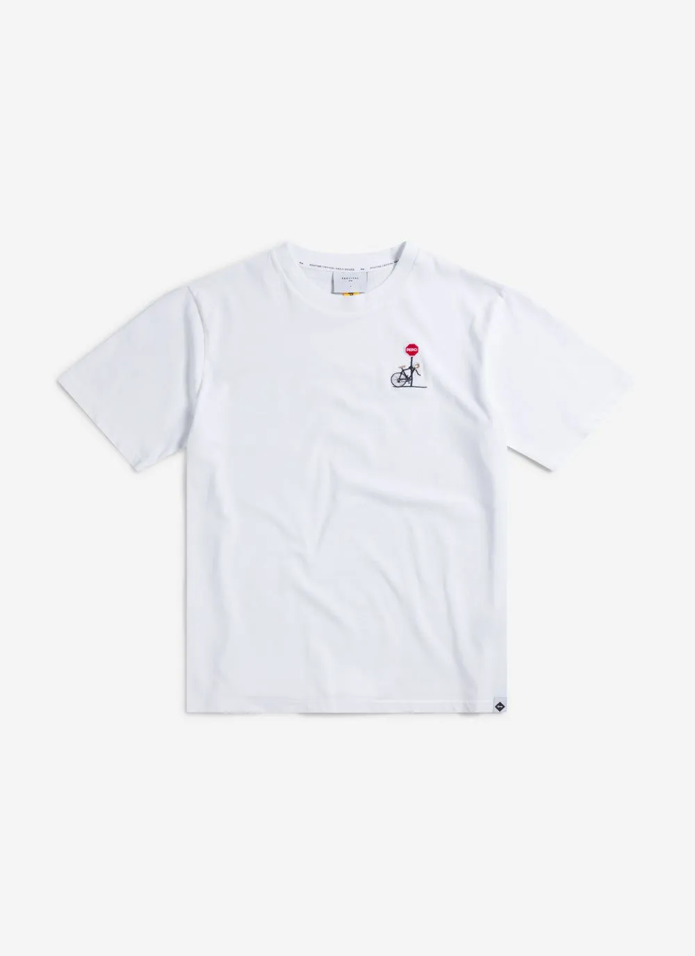 Stolen Wheel Auxiliary T Shirt | Embroidered Organic Cotton | White