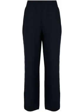 Straight-Leg Wool-Blend Track Pants