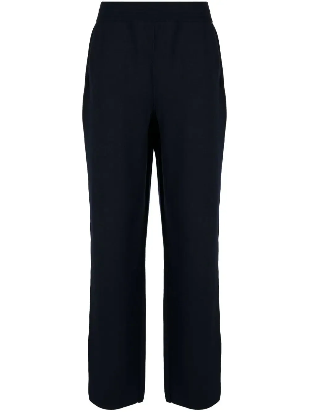 Straight-Leg Wool-Blend Track Pants