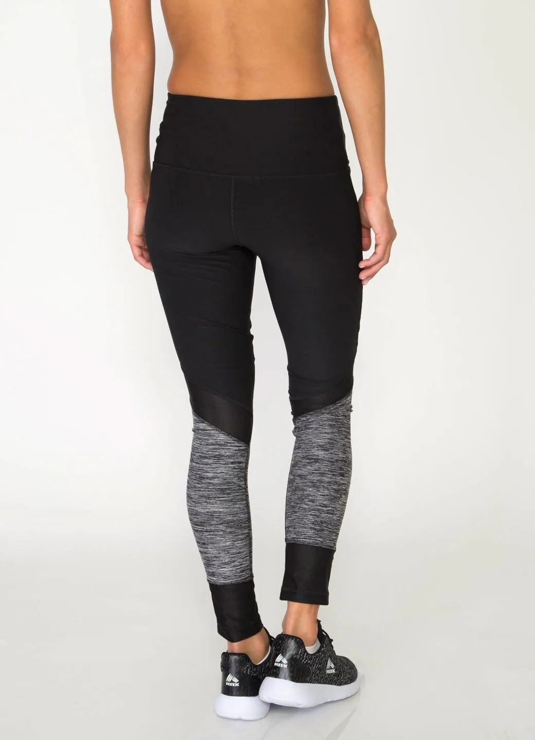Studio Spliced Colorblock Leggings with Mesh Inserts