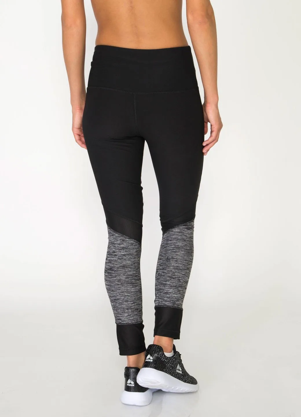 Studio Spliced Colorblock Leggings with Mesh Inserts
