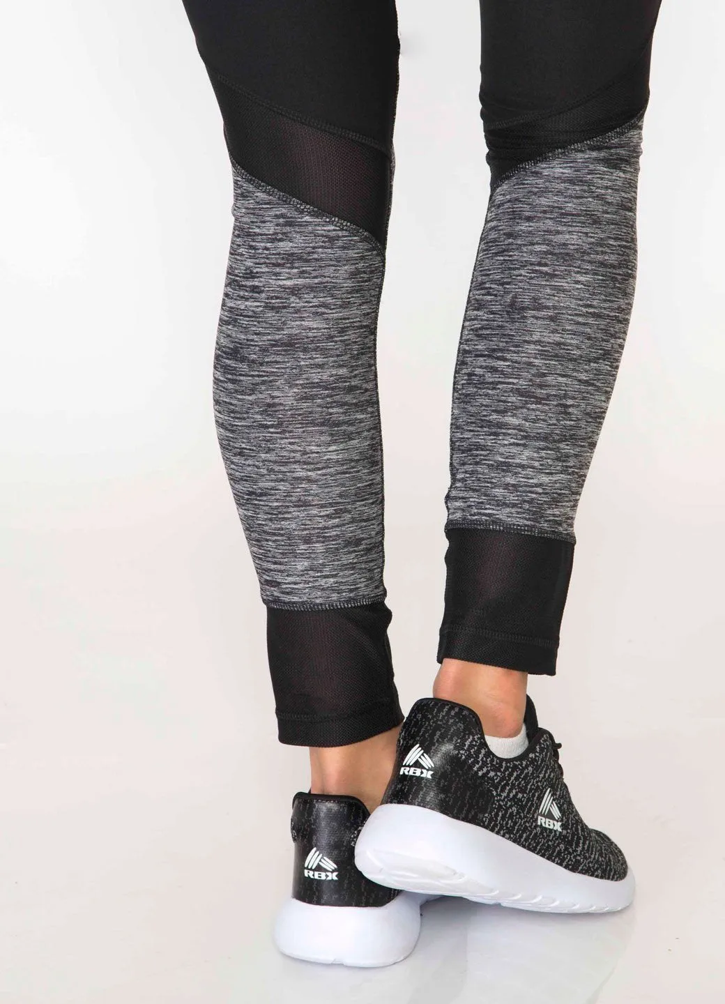 Studio Spliced Colorblock Leggings with Mesh Inserts