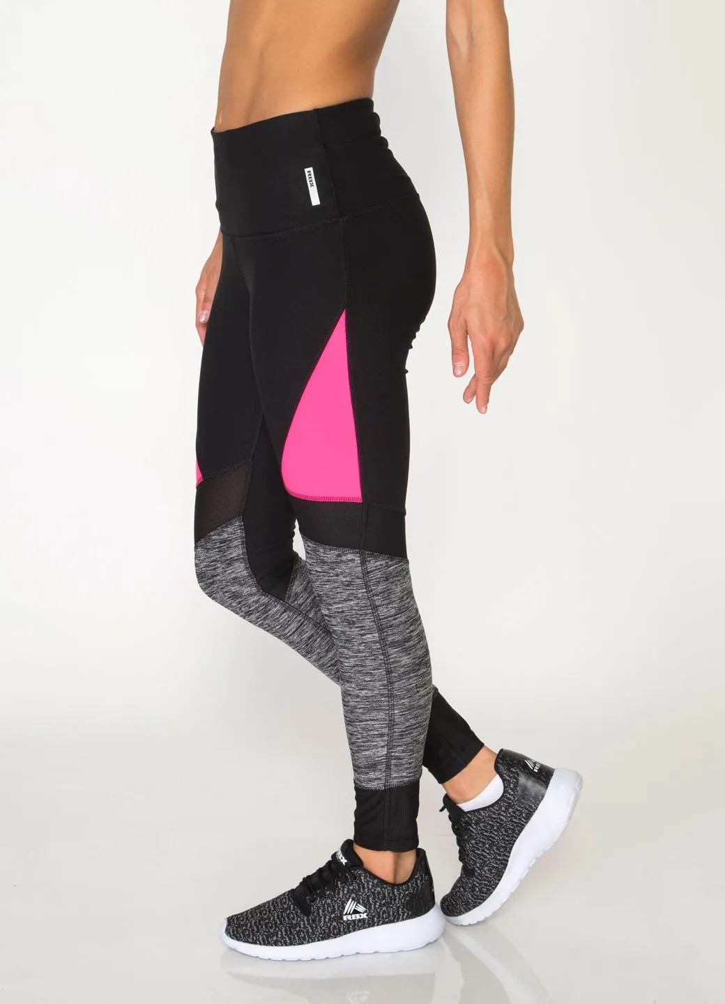 Studio Spliced Colorblock Leggings with Mesh Inserts