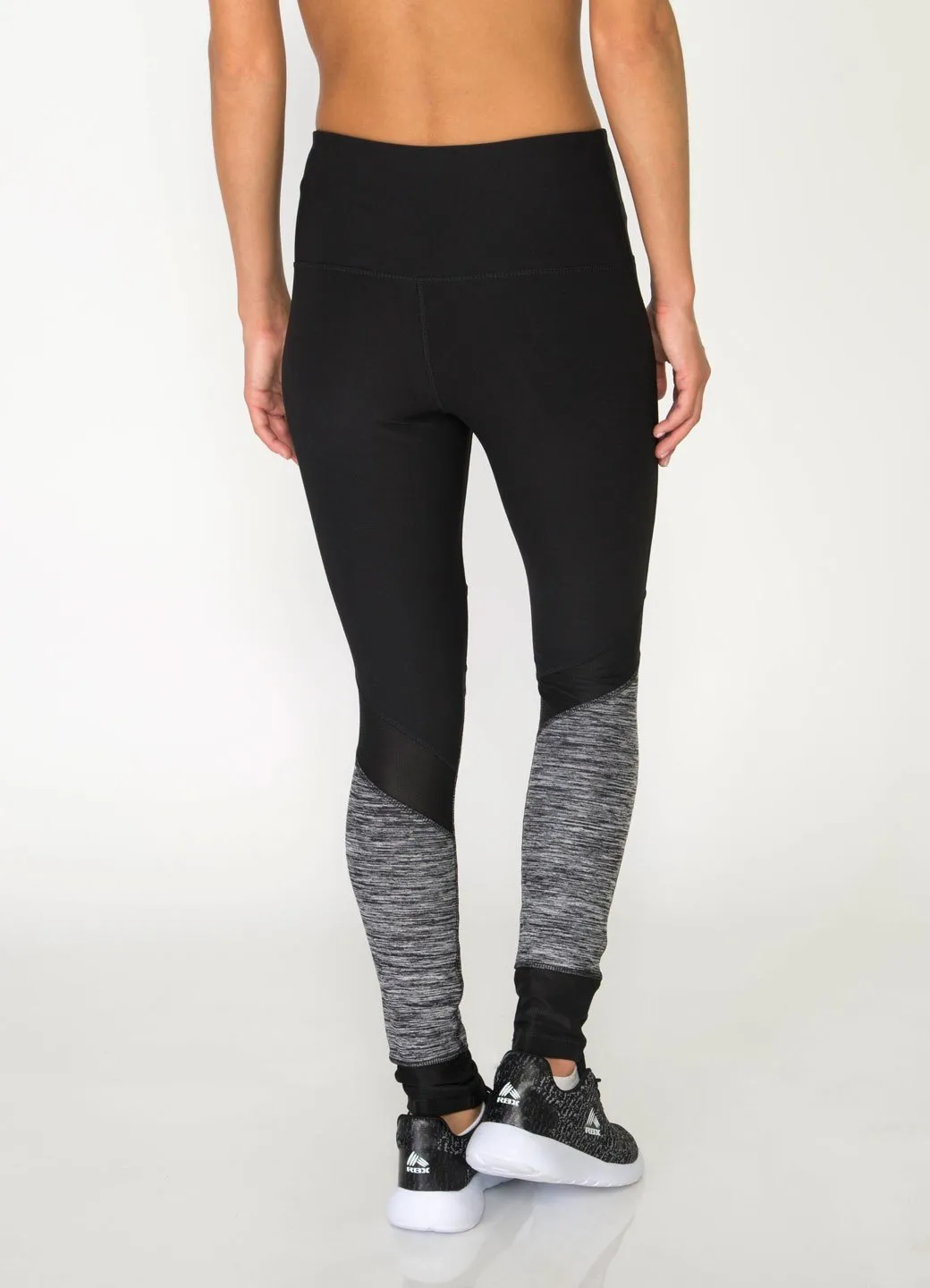 Studio Spliced Colorblock Leggings with Mesh Inserts