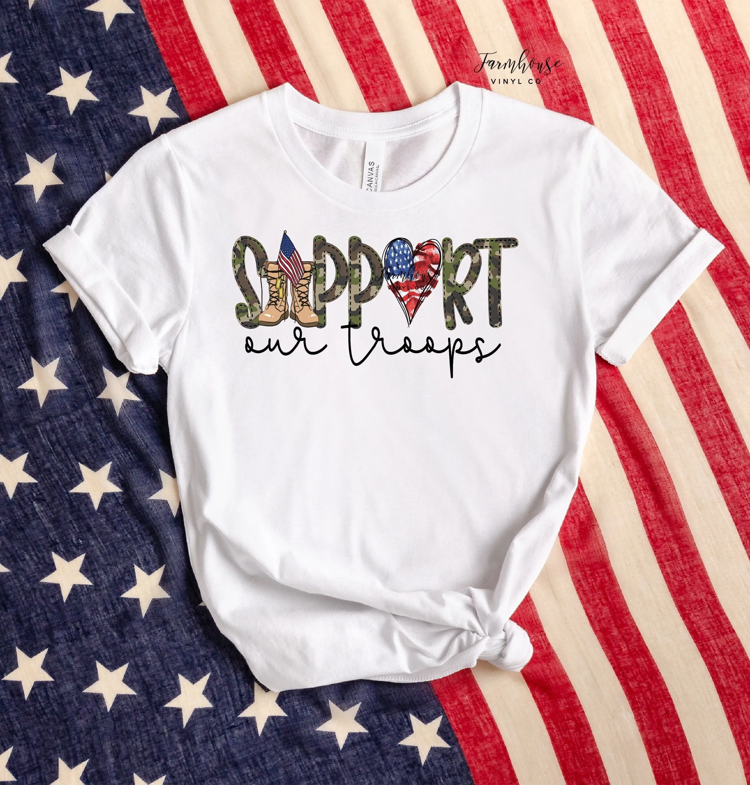 Support Our Troops Military Shirt