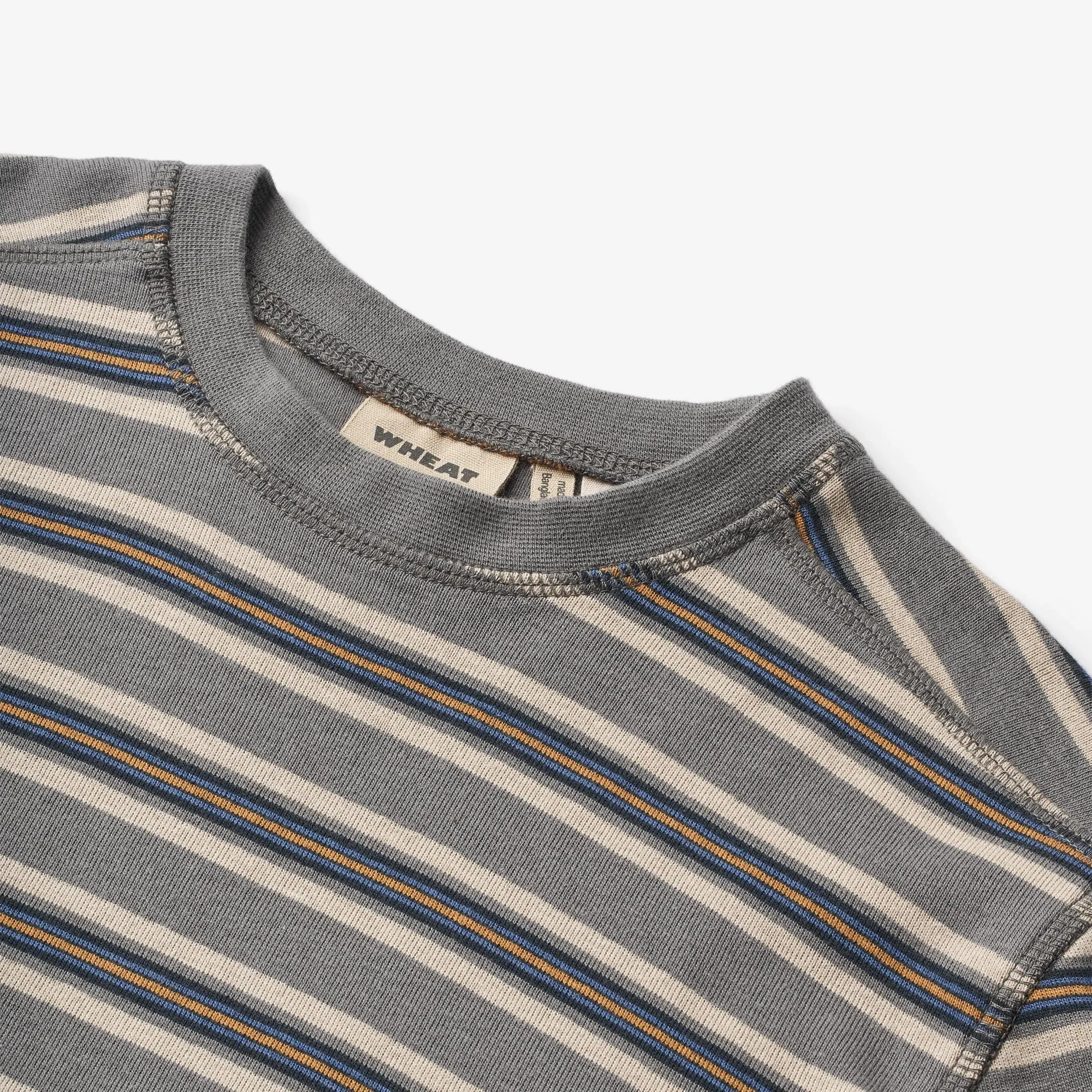 T-Shirt L/S Hans - stormy blue stripe
