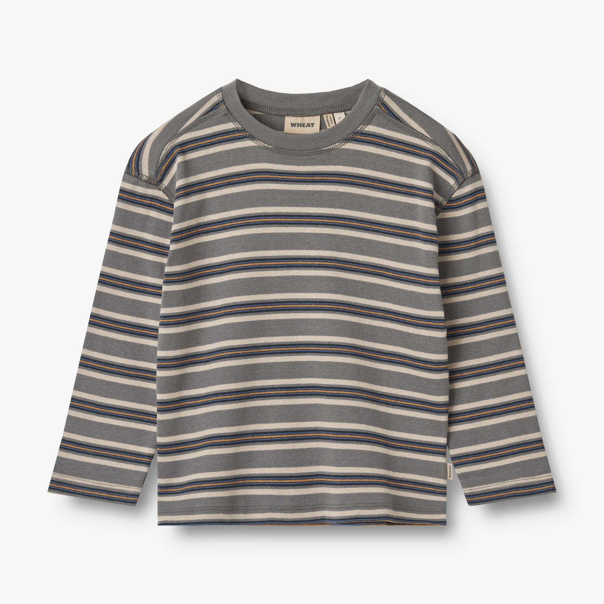 T-Shirt L/S Hans - stormy blue stripe