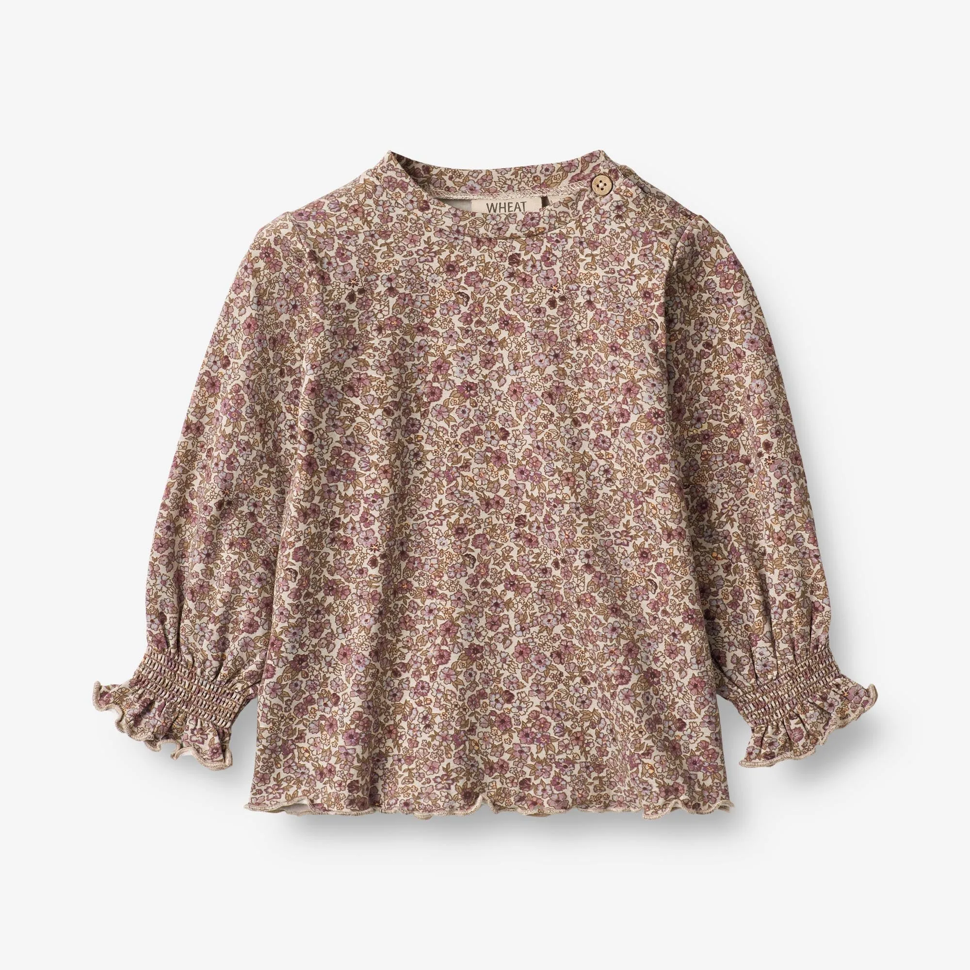 T-Shirt Norma | Baby - grey rose flowers