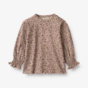 T-Shirt Norma | Baby - grey rose flowers