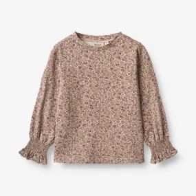 T-Shirt Norma - grey rose flowers