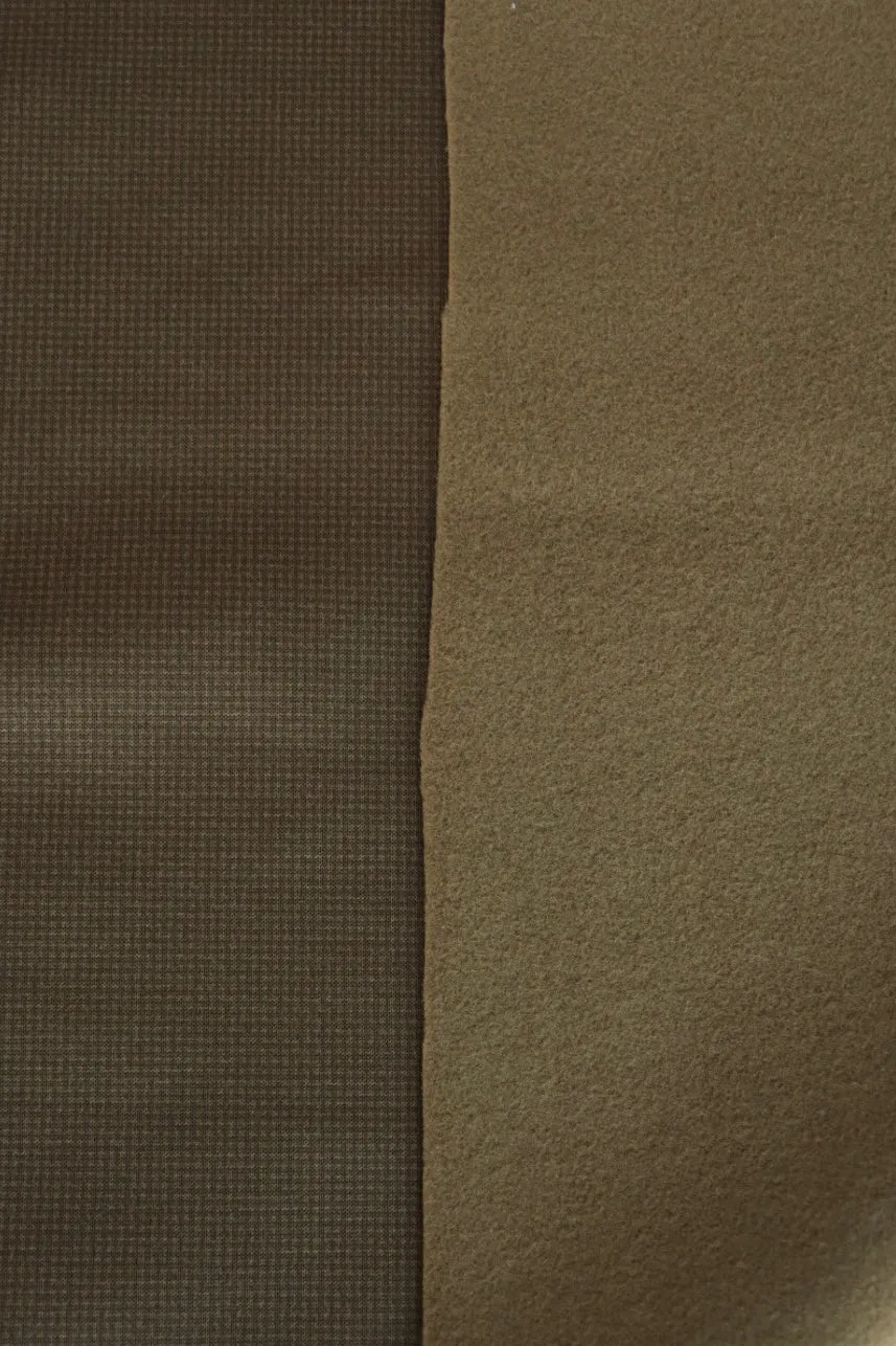 Tapenade Mini Check Polartec Power Stretch Fleece