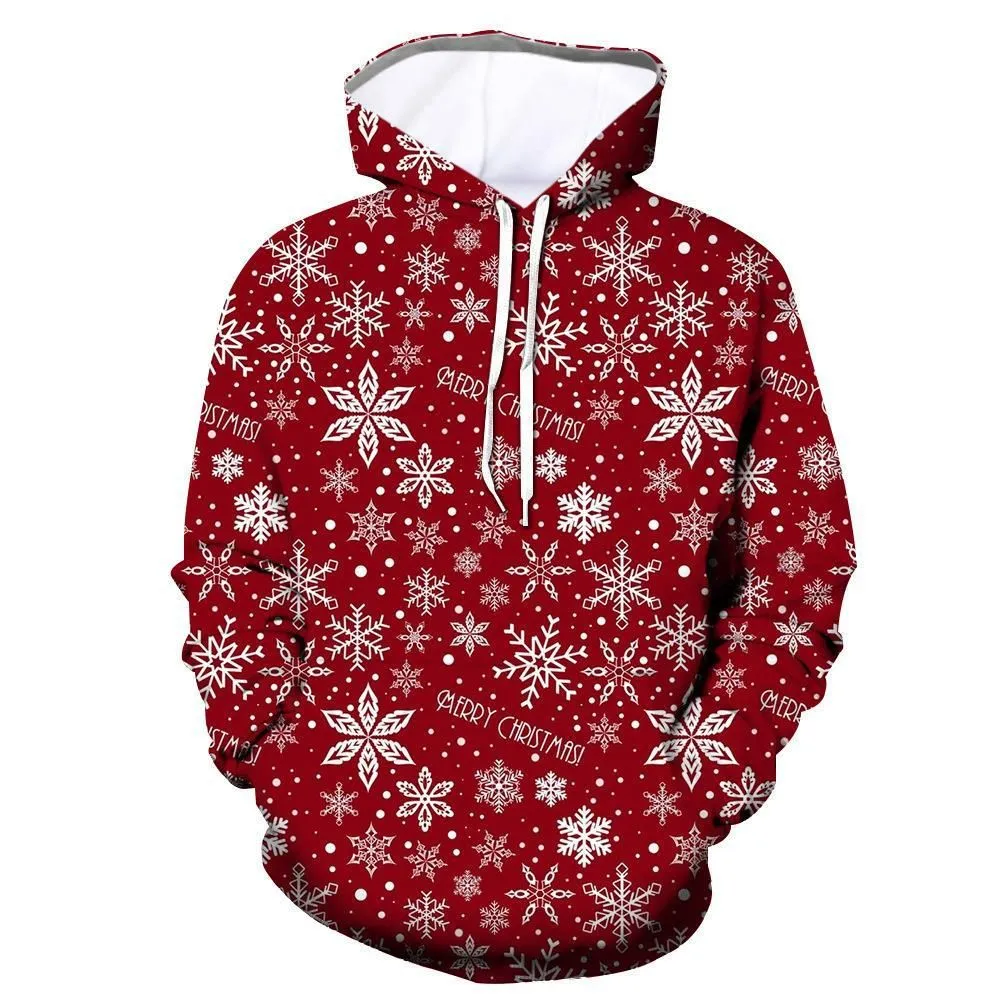 Unisex Christmas Sweatshirt 3D Graphic Pullover Funny for Men Women Unisex Hoodies