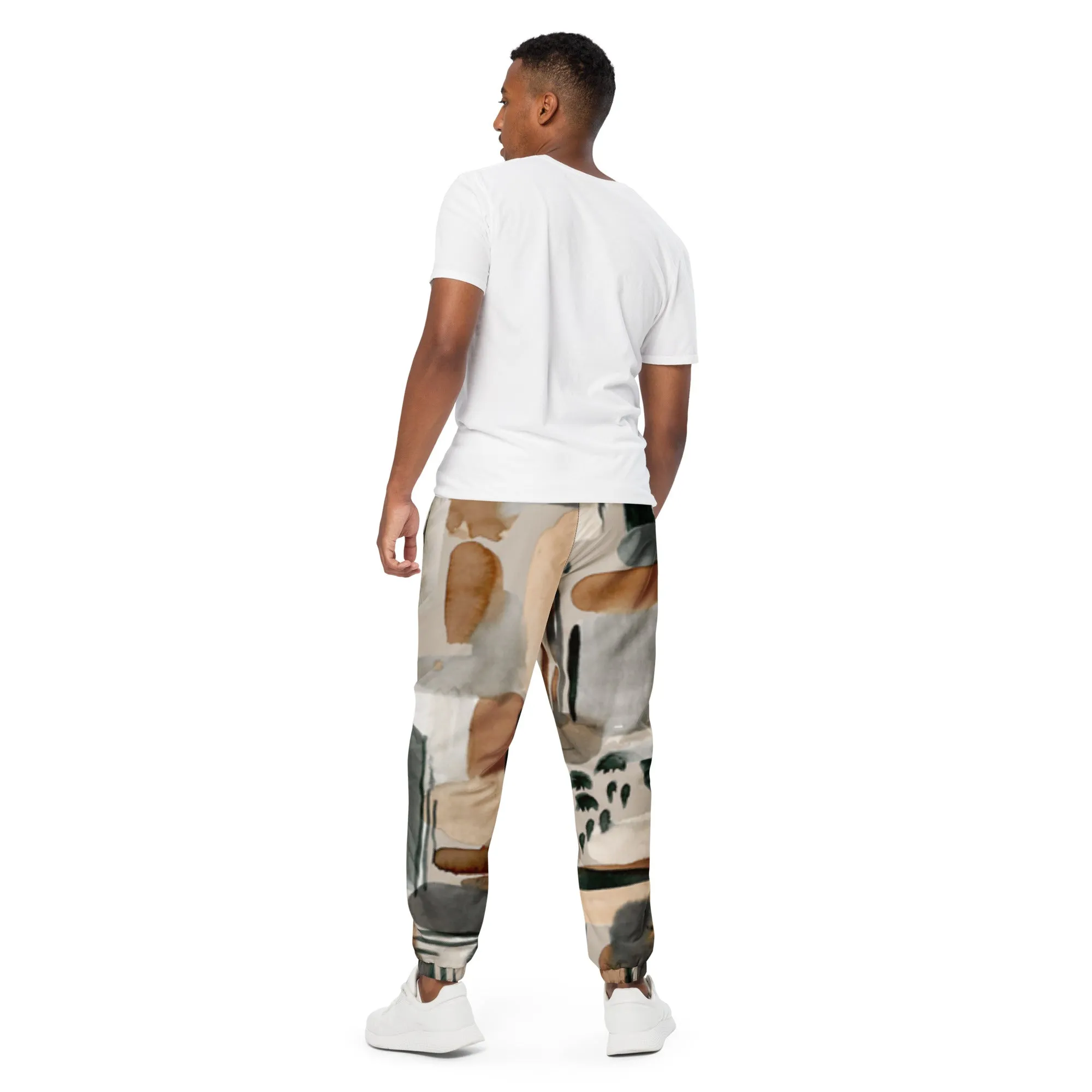 Watercolor print Men's track pants