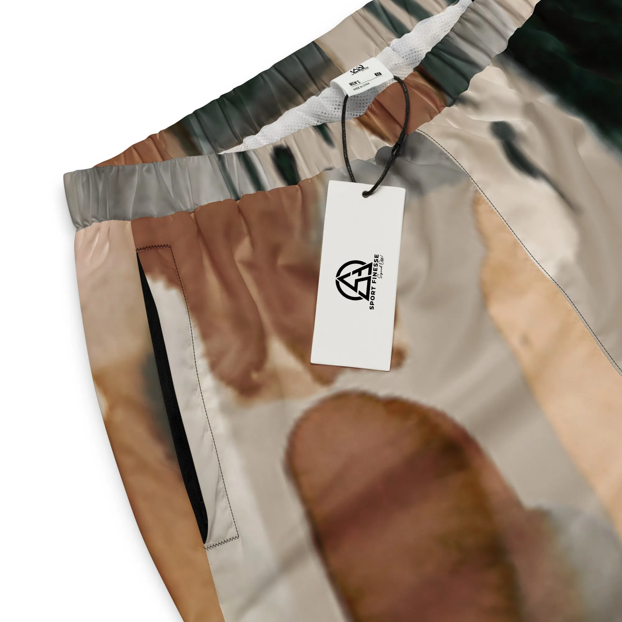 Watercolor print Men's track pants