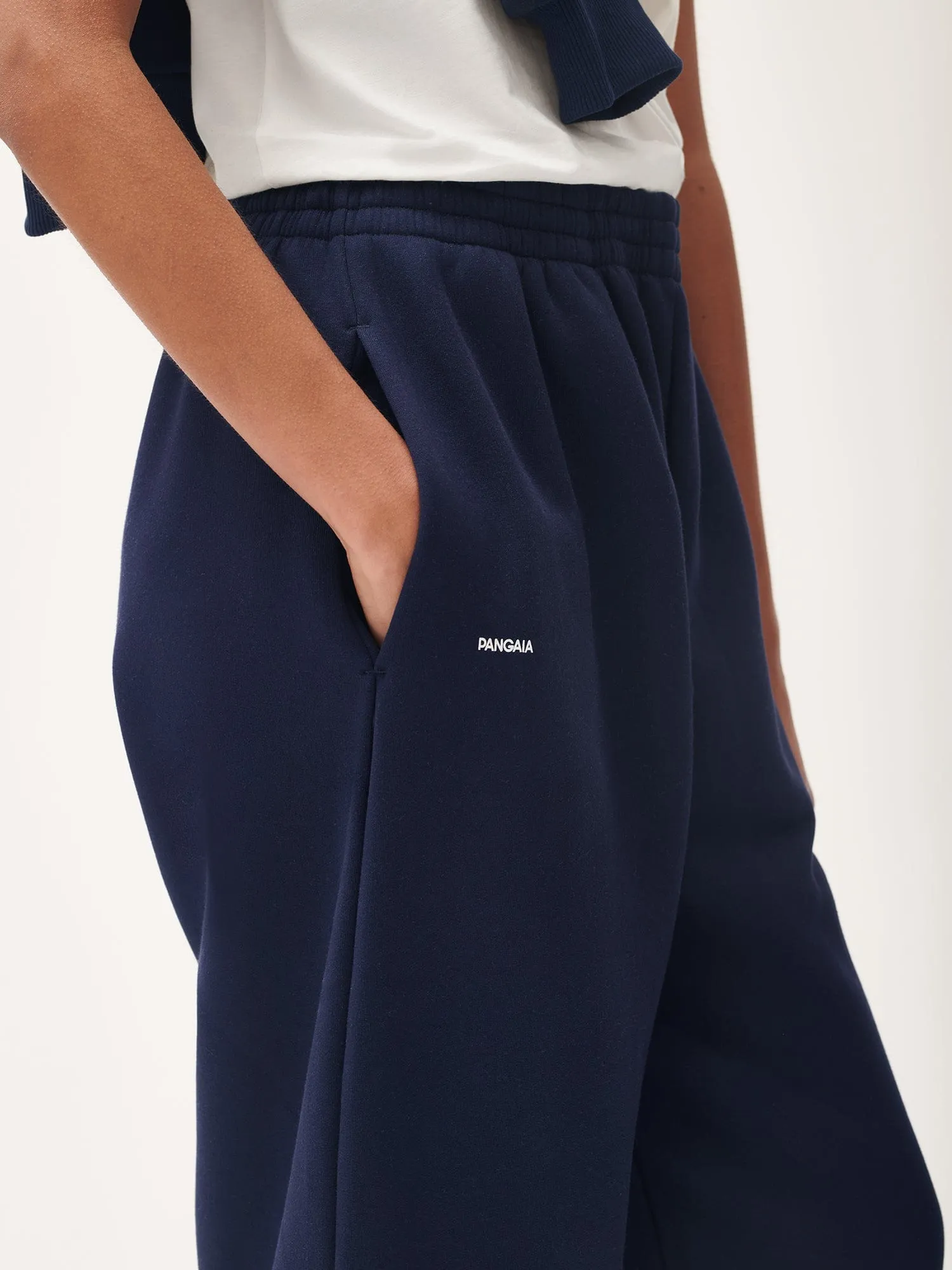 Womens DNA Barrel-Leg Track Pants—navy