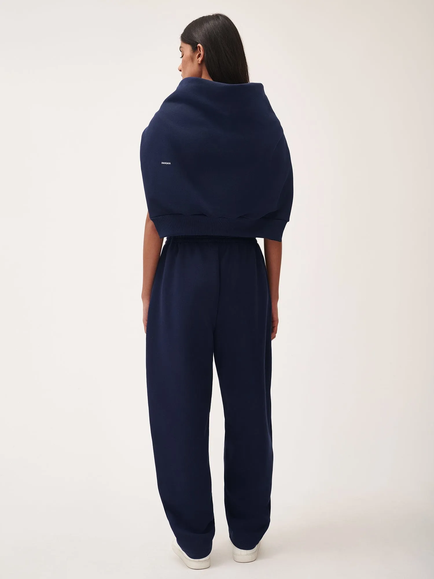 Womens DNA Barrel-Leg Track Pants—navy