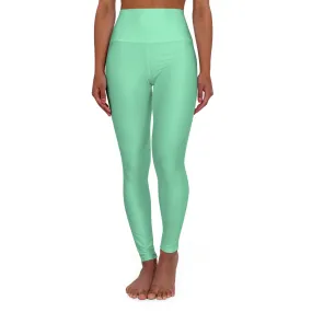 Womens High-waist Fitness Legging Yoga Pants, Seafoam Green