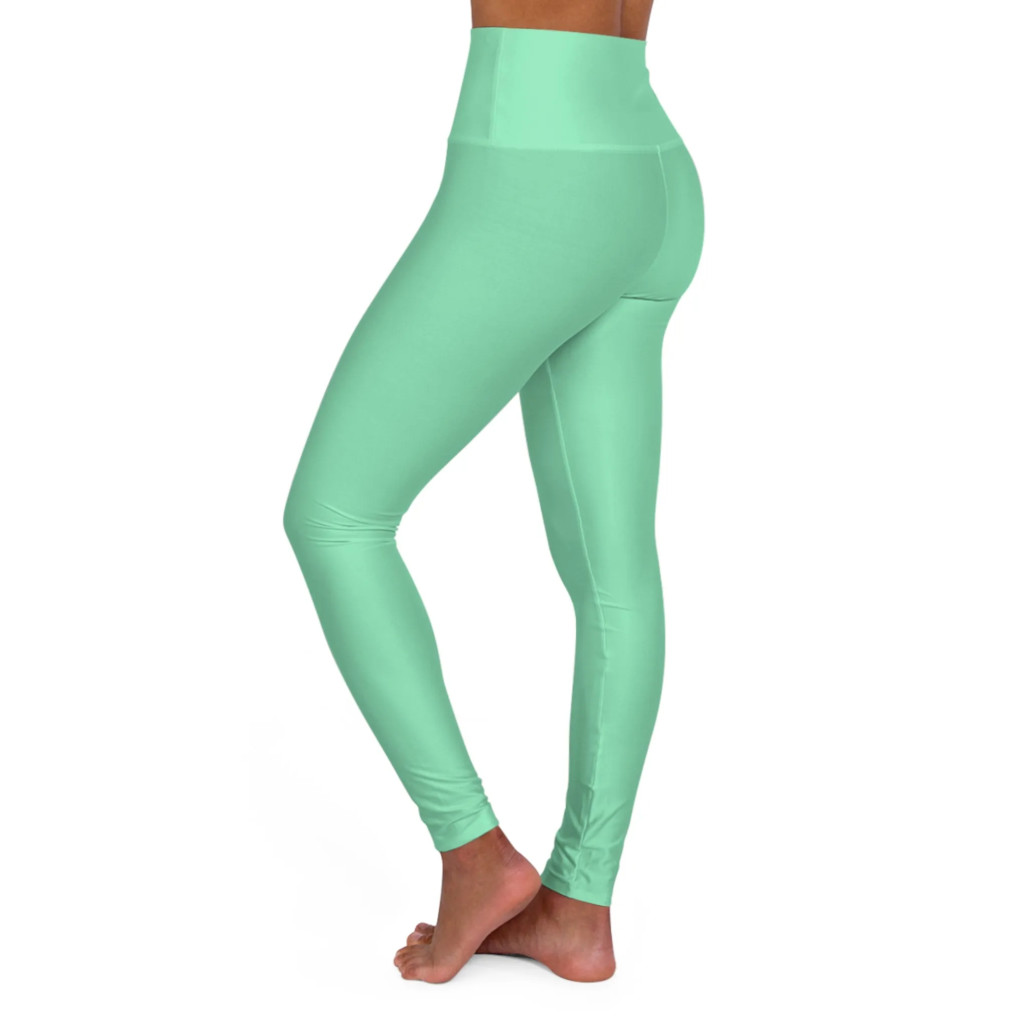 Womens High-waist Fitness Legging Yoga Pants, Seafoam Green