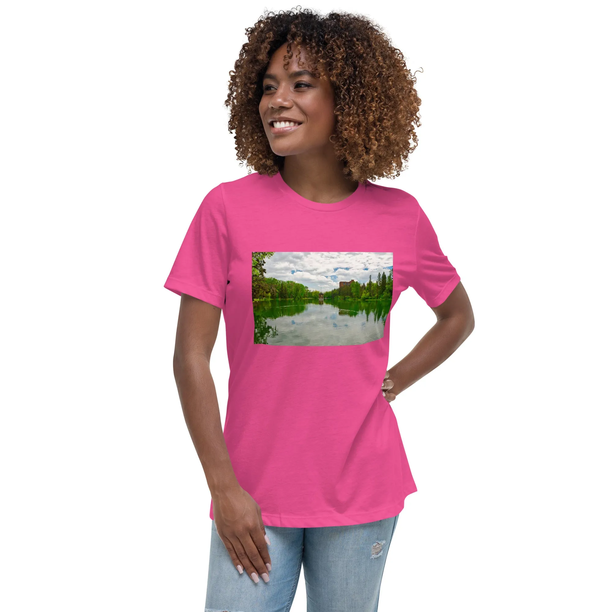Women's Relaxed T-Shirt - Bowness Park Lagoon