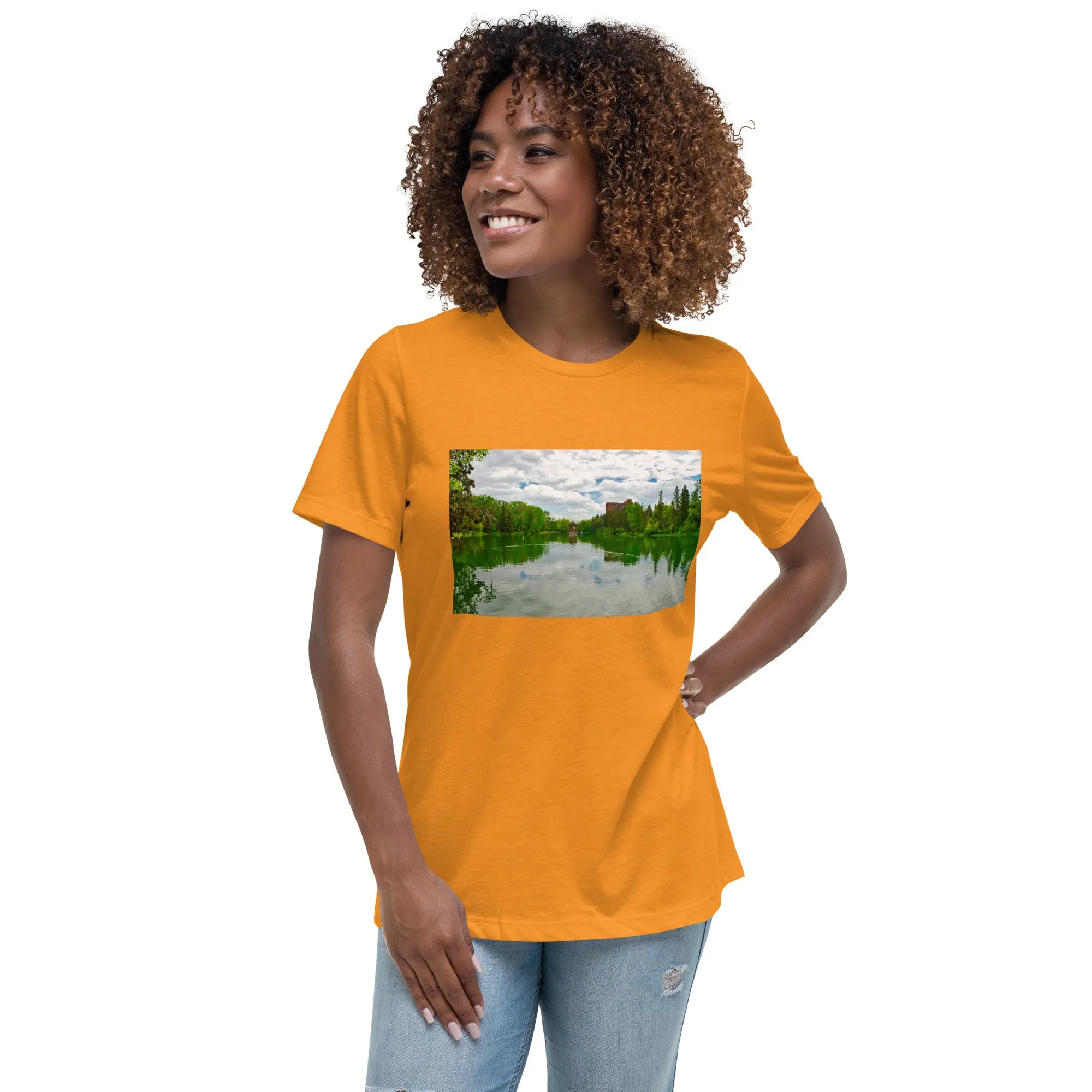 Women's Relaxed T-Shirt - Bowness Park Lagoon