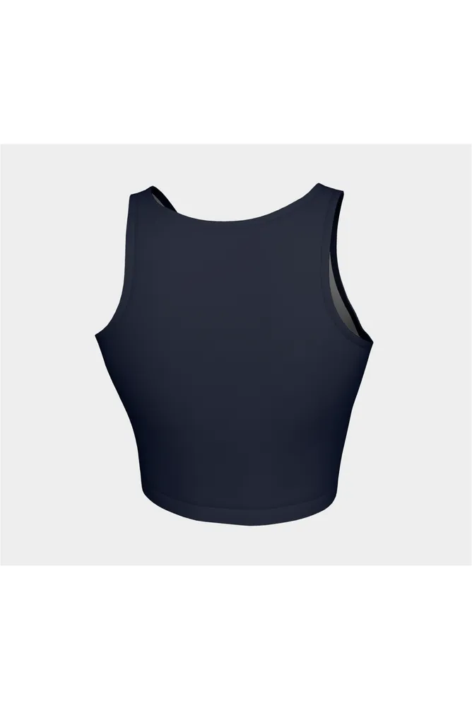 Zebra Blue Athletic Top
